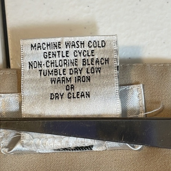 Talbots Petites Stretch Dress Pants Khaki Tan Career w/Elastic Waist Size16W - Picture 5 of 7